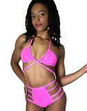 Cleo The Hurricane Bikini Pop Liquid String Bikini Top