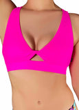 Cleo The Hurricane Crop Top Essential Fawnia Twist Sports Bra