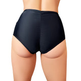 Cleo The Hurricane Hot Pants Essential Pin-up High Waisted Hot Pants - Black