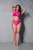 Creatures of XIX Tops Classique Crossover Bra- Berry