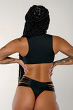 Creatures of XIX Tops Dopamine Garter Top-Black
