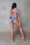 Creatures of XIX Tops Illusion Sports Bra- Flowerbomb