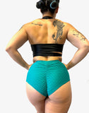 GRENADE DANCE WEAR Shorts Mermaid High Waist Bottom- Teal