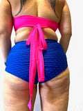 GRENADE DANCE WEAR Shorts Mermaid High Waisted Bottom- Blue