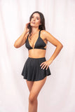 Lunalae Shorts Free Flow High Waist Shorts- Black