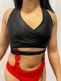 PoleActive Multi-Way Wrap Top-Black