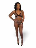 Slink Apparel Pink Body Suit Brass Doll Top