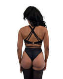 Slink Apparel Pole Bottoms Brass Doll Belted Pole Bottoms - Black