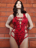 Twisted Movement Bodysuit Red Drizzle Hot Girl Summer Bodysuit