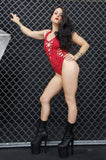 Twisted Movement Bodysuits Red Drizzle Chaos Geo Leo