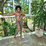 Twisted Movement Catsuit Leopard Catsuit
