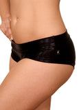 Cleo the Hurricane Shorts Metallic Black Hot Pants