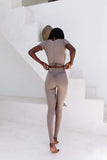 Creatures of XIX Leggings Confession Garter Leggings- Bronzed