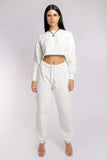 Oversized Jogger Bottoms - Ecru