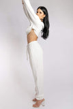 Oversized Jogger Bottoms - Ecru