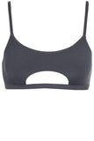 Creatures of XIX Tops Hills Reree Top Ribbed Dark Grey