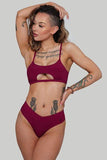 Creatures of XIX Tops Hills Reree Top Ribbed Plum