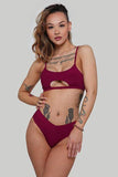Creatures of XIX Tops Hills Reree Top Ribbed Plum