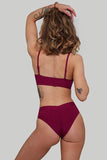 Creatures of XIX Tops Hills Reree Top Ribbed Plum