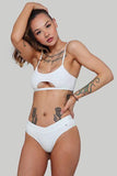 Creatures of XIX Tops Hills Reree Top Ribbed White