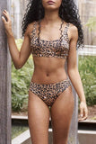 Ciara Recycled Brown Leopard Bottoms