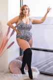 Recycled Kiara Sticky Grip Black Leopard Bodysuit