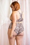High Waist Basic Shorts Leopard
