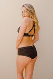 Luna Pole Wear Shorts Luminous Low Waisted Bottoms - Black