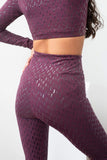 Lunalae Bottoms Sticky Grip Leggings Recycled Mulberry