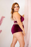 Lunalae Shorts Sienna High Waist Shorts Magenta