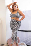 Lunalae Tops Recycled Ava Black Leopard Top