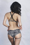 Lunalae Tops Zeta Grey Leopard Top