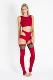 MilaKrasna Accessories Natalija Legwarmers Cherry