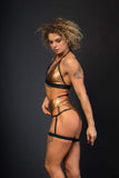 Paradise Chick Tops Top Sasha Meow Triangle Bronze