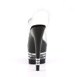 7" Heel, 2 3/4" PF 7" - 7 1/2" Heel Clr/Blk ADO708LN/C/B