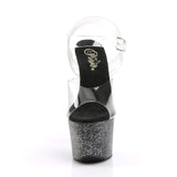 7" Heel, 2 3/4" PF 7" - 7 1/2" Heel Clr/Blk SKY308MG/C/B