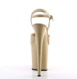 8" Heel, 4" PF 8" Heel Cream Pat/Cream FLAM809/CR/M