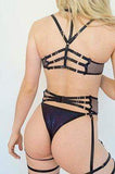 Sorte Accessories "Temptation" Garter Belt - Blue Shine