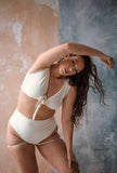 Sway Polewear Bottoms Yumi Shorts Milky Quartz ECONYL® regenerated nylon