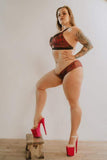 Sway Polewear Tops Koi Jayne Top  - Japanese Red