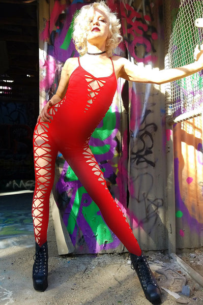 Red Chaos Catsuit