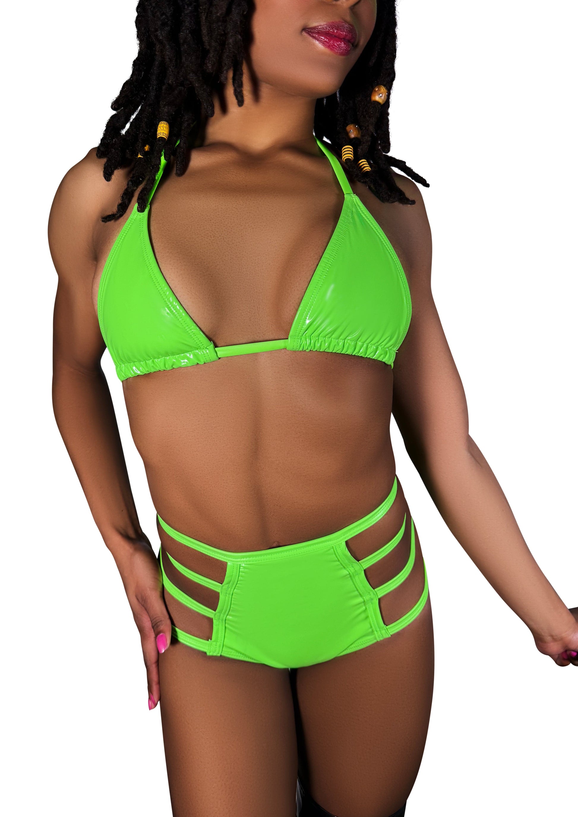 Cleo The Hurricane Bikini Pop Liquid String Bikini Top