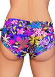 Cleo the Hurricane Bottoms Neon Floral Hot Pants
