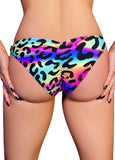 Cleo the Hurricane Bottoms Neon Leopard Scanty Pants