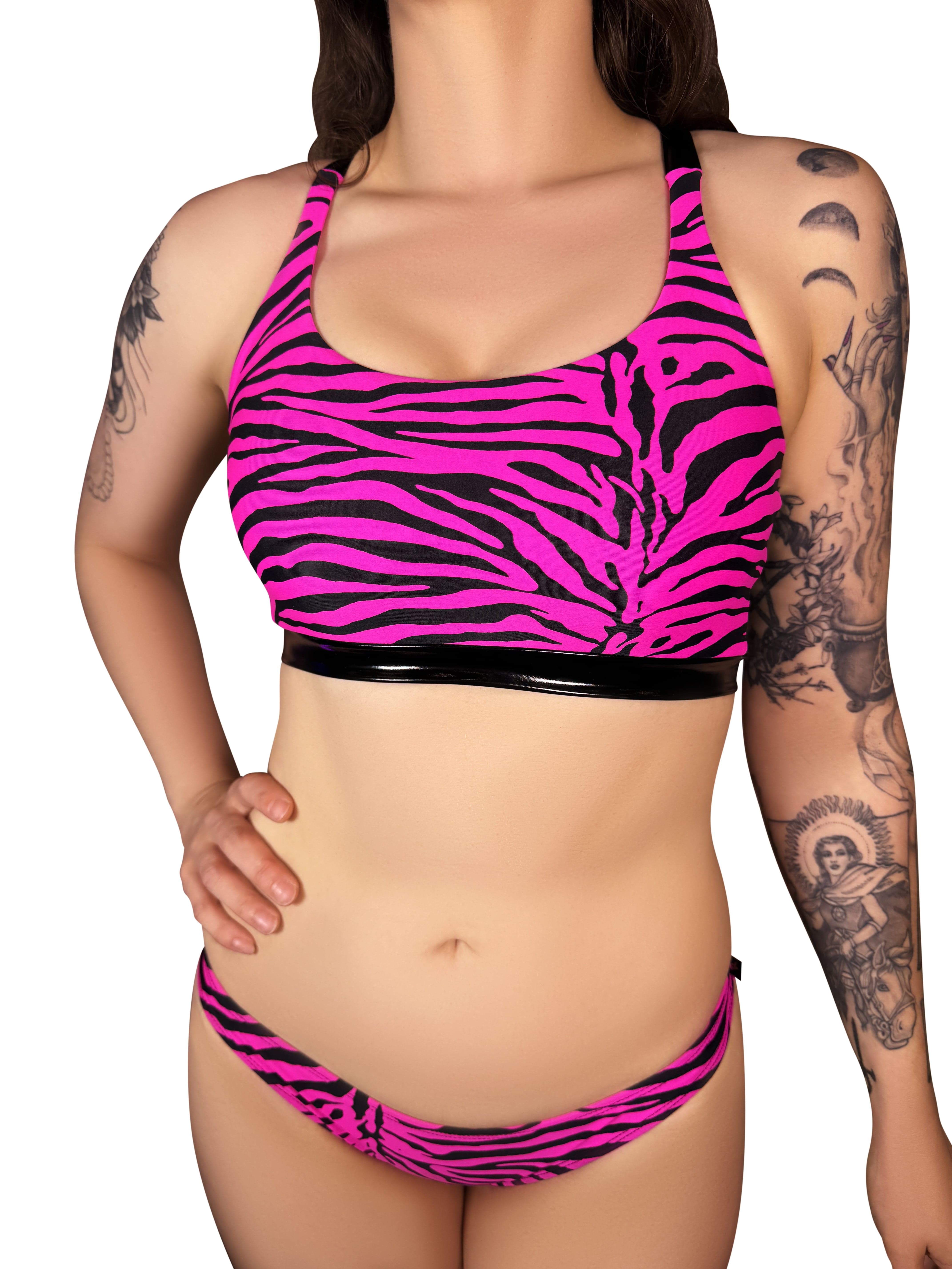 Cleo The Hurricane Crop Top Cross Back Crop Top