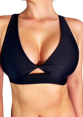 Cleo The Hurricane Crop Top Essential Fawnia Twist Sports Bra