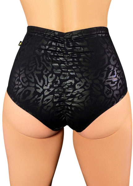 Cleo The Hurricane Hot Pants Fierce Cheetah Pin-up High Waisted Hot Pants