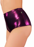 Cleo The Hurricane Hot Pants Metallic Pin-up High Waisted Hot Pants