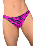 Cleo The Hurricane Hot Pants Neon Leopard / Zebra Scanty Pants
