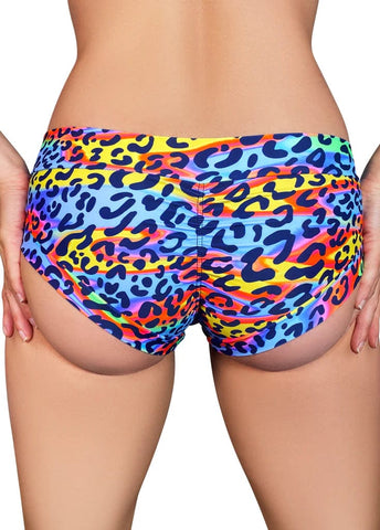 Cleo the Hurricane Shorts Multi-Leopard Hot Pants